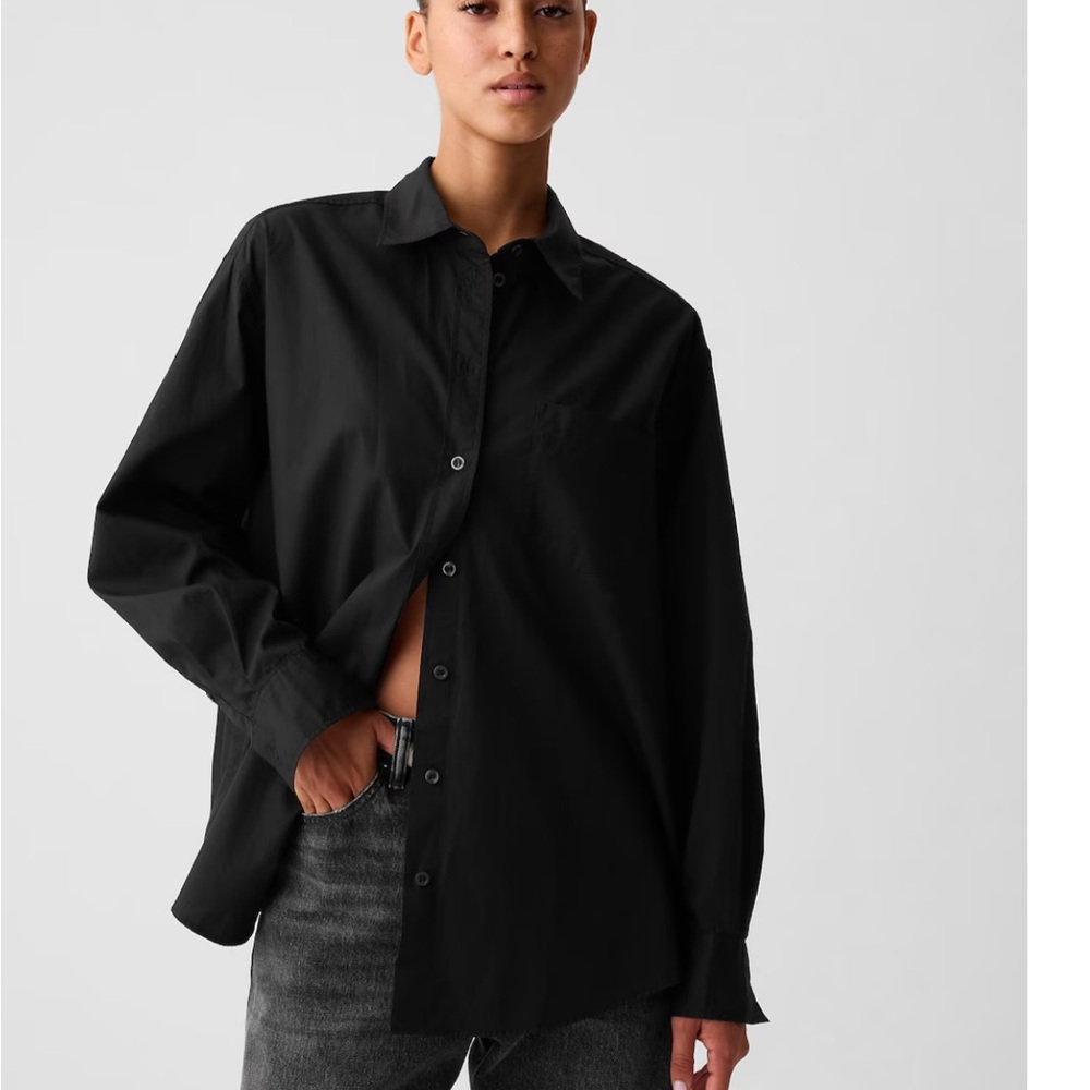 Black Button-Up Shirt